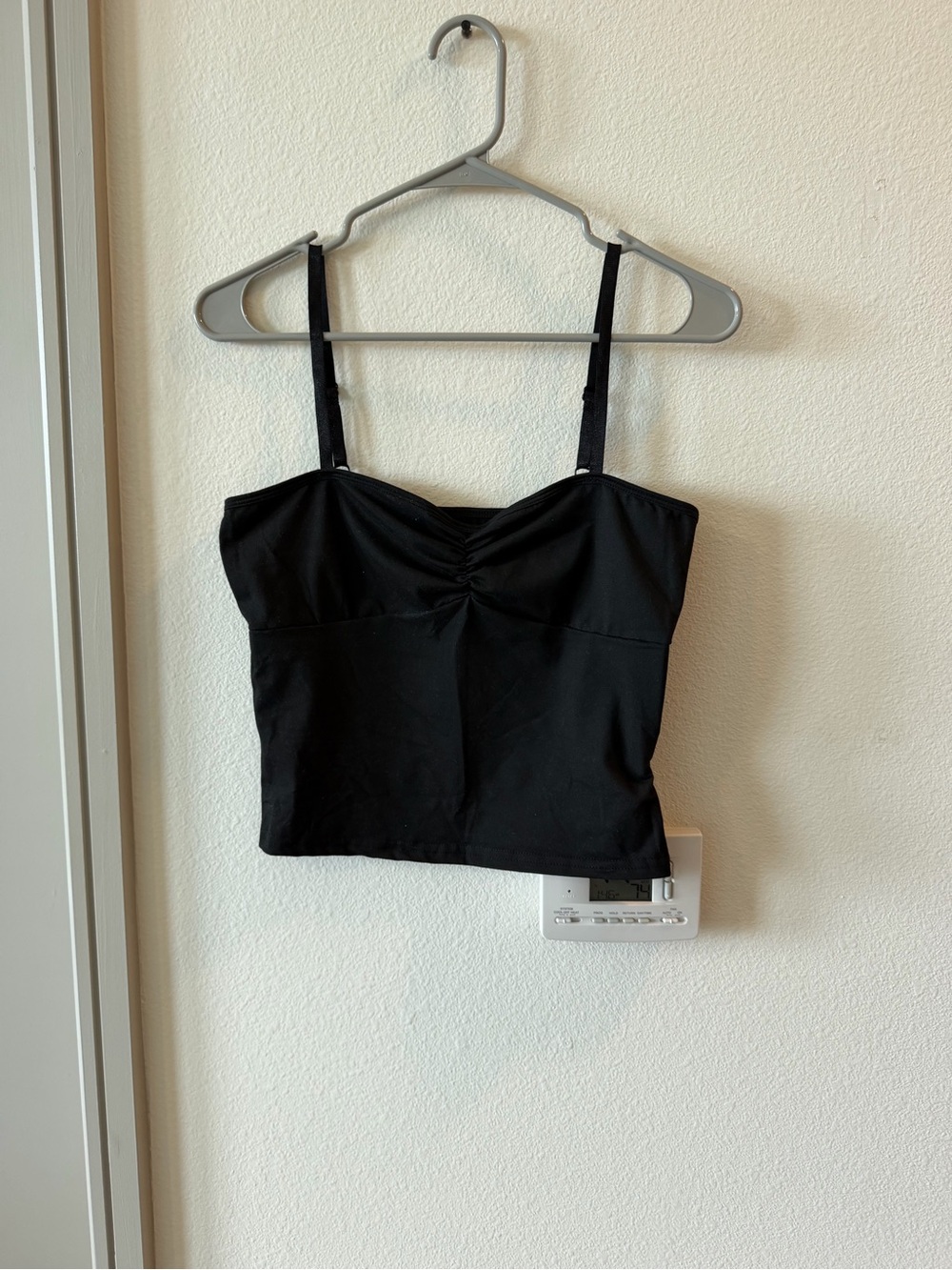 Black Ruched Bust Cami Top - Women